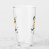 60 goed laten lijken gouden verjaardag glas (Rechts)