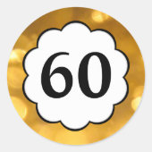 60 - Golden Numbers Sticker (Voorkant)