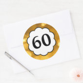 60 - Golden Numbers Sticker (Envelop)