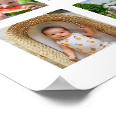 60 Hart van onze familie Foto Verjaardag 50ste Po Poster (Hoek)