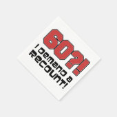 60? Ik eis een hertelling grappig verjaardagsfeest Servet (Hoek)