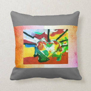 60-inch Peter Max art-stijl hartklep Kussen