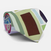 60-inch Retro Disco Collage Mosaic Abstract Stropdas (Opgerold)