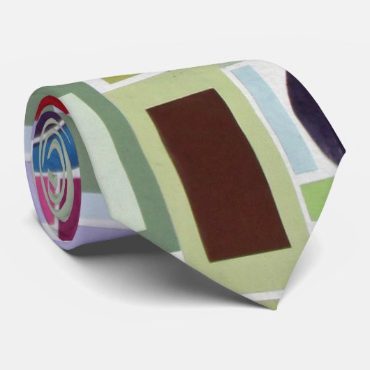 60-inch Retro Disco Collage Mosaic Abstract Stropdas (Opgerold)