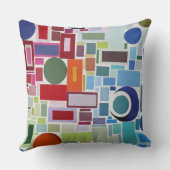 60-inch Retro Disco Color Chart Collage Abstract Kussen (Achterkant)