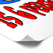 60 is 6 perfecte 10s (BLUE) Poster (Hoek)