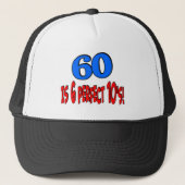 60 is 6 perfecte 10's (BLUE) Trucker Pet (Voorkant)