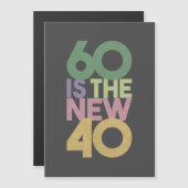 60 is de nieuwe 40 - 60e verjaardag van de essenti (Voorkant / Achterkant)