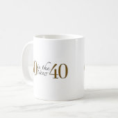 60 is de nieuwe 40 koffiemok (Voorkant links)