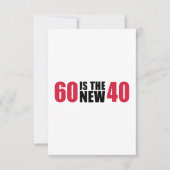 60 is de nieuwe veertig jaar kaart (Voorkant)