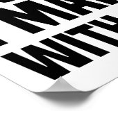 60 is een grappige oude leeftijd poster (Hoek)