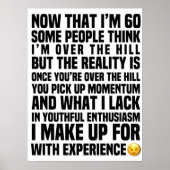 60 is een grappige oude leeftijd poster (Voorkant)