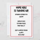 60 is niet fataal, maar ouwe grappige grim reaper  kaart (Achterkant)