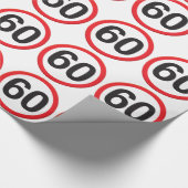 60 jaar cadeaupapier (Hoek)