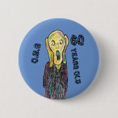 60 jaar, elke leeftijd ronde button 5,7 cm (Voorkant)