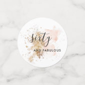 60 jaar en 60 dagen oud. confetti (Kleine voorkant)