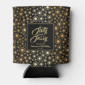 60 jaar en 60 jaar oud zwart blikjeskoeler (Voorkant)