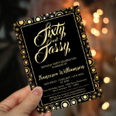 60 jaar en 60 jaar oud zwart kaart