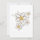 60 jaar en assy Modern Paars Gold Jasmine Floral Kaart (Achterkant)