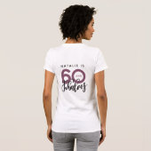 60 jaar en geweldig modern verjaardagscadeau t-shirt (Achterkant volledig)