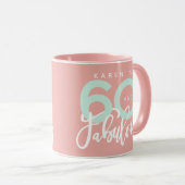 60 jaar en geweldige verjaardagsmok mok (Voorkant rechts)