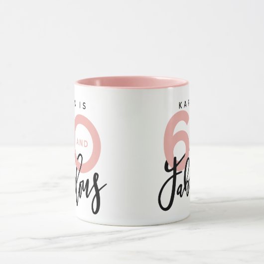 60 jaar en geweldige verjaardagsmok mok (Midden)