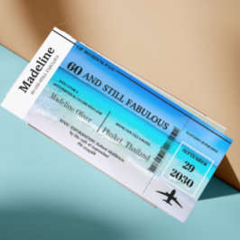 60 jaar en nog steeds Fabulous Boarding Pass Birth