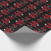 60 jaar ervaren persoonlijke geboortedag cadeaupapier (Hoek)