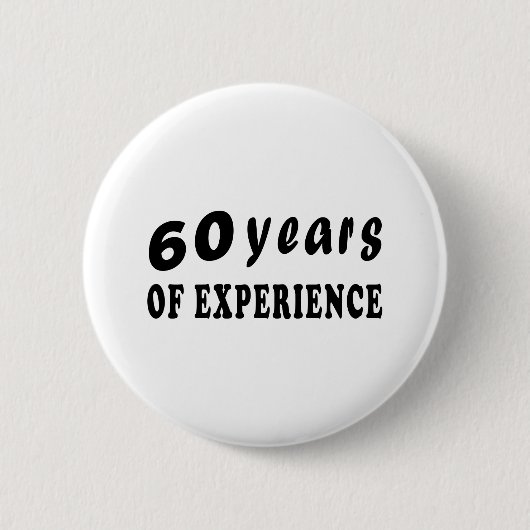 60 jaar ervaring ronde button 5,7 cm (Voorkant)