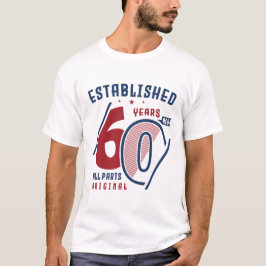 60 jaar geleden opgericht | Vogeldag-cadeauidee T-shirt