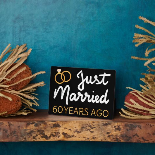 60 Jaar Getrouwd IV Fotoplaat (Zijkant)