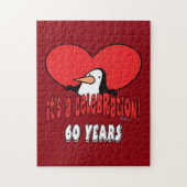 60 jaar gevierde pinguïn legpuzzel (Verticaal)