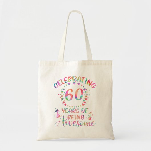 60 jaar Geweldige 60 jaar oud 60 jaar oud 60 jaar  Tote Bag (Voorkant)