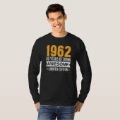 60 jaar Geweldige in 1962 T-shirt (Voorkant volledig)