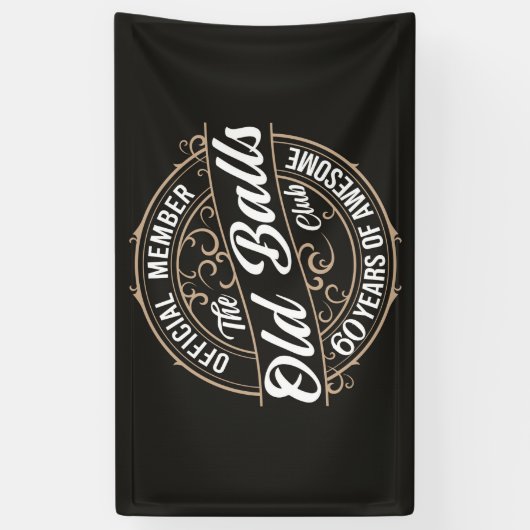 60 jaar Geweldige, Spandoek (Verticaal)