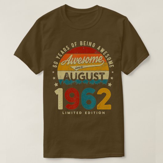 60 jaar Geweldige vii T-shirt (Design voorkant)