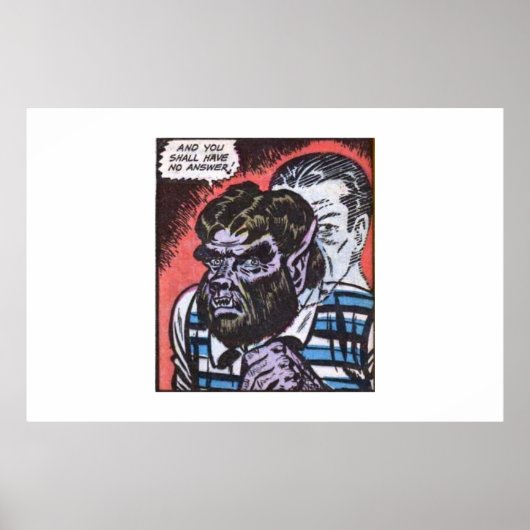 60 jaar Golden age Horror strips | enge retro-komi Poster (Voorkant)