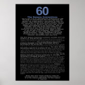 60 jaar, het Verdrag van Genève Poster (Voorkant)