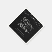 60 JAAR IN WORDING 60ste Jubileum Verlichting Servet (Hoek)