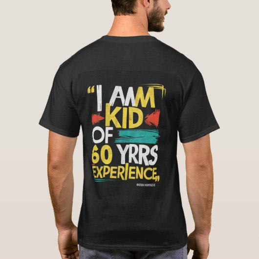 60 jaar Kind T Shirt (Achterkant)