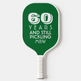 60 jaar nog steeds Aangepaste tekstpagina selecter Pickleball Paddle