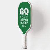 60 jaar nog steeds Aangepaste tekstpagina selecter Pickleball Paddle (Links)