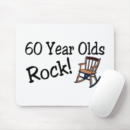 60 jaar Olds Rock (rotsstoel) Muismat (Met muis)