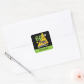 60 jaar oud dier - 60e verjaardag vierkante sticker (Envelop)