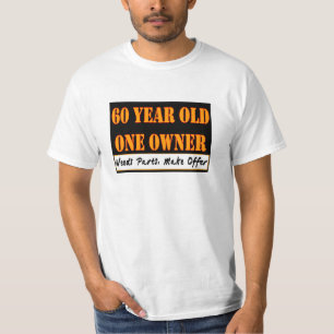 60 jaar oud, één eigenaar - heeft onderdelen nod t-shirt