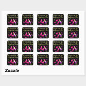 60 JAAR OUD & EEN SCHITTERENDE DIVA VIERKANTE STICKER (Vel)