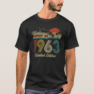 60 jaar oud geboren in 1963 60e verjaardag r t-shirt