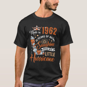 60 jaar oud gemaakt in 1962 koningin Diamond T-shirt