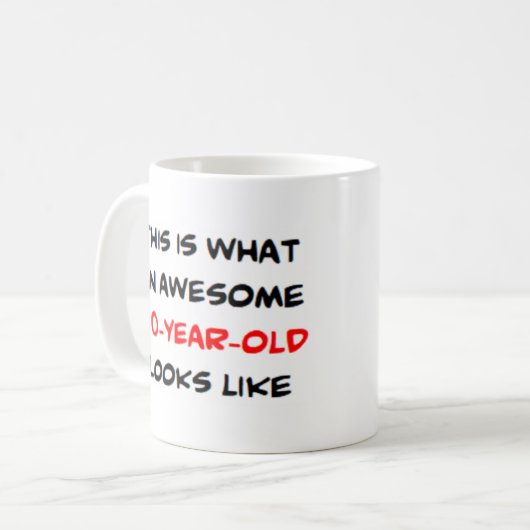 60 jaar oud, geweldige koffiemok (Voorkant links)