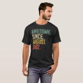 60 jaar oud Geweldige sinds 60 augustus 1962 T-shirt (Voorkant volledig)